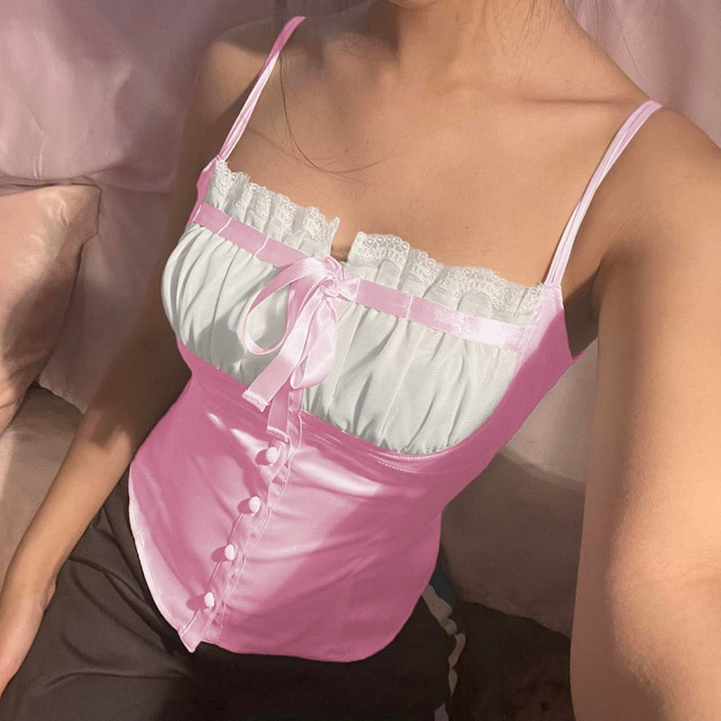 Coquette Satin Milkmaid Bustier