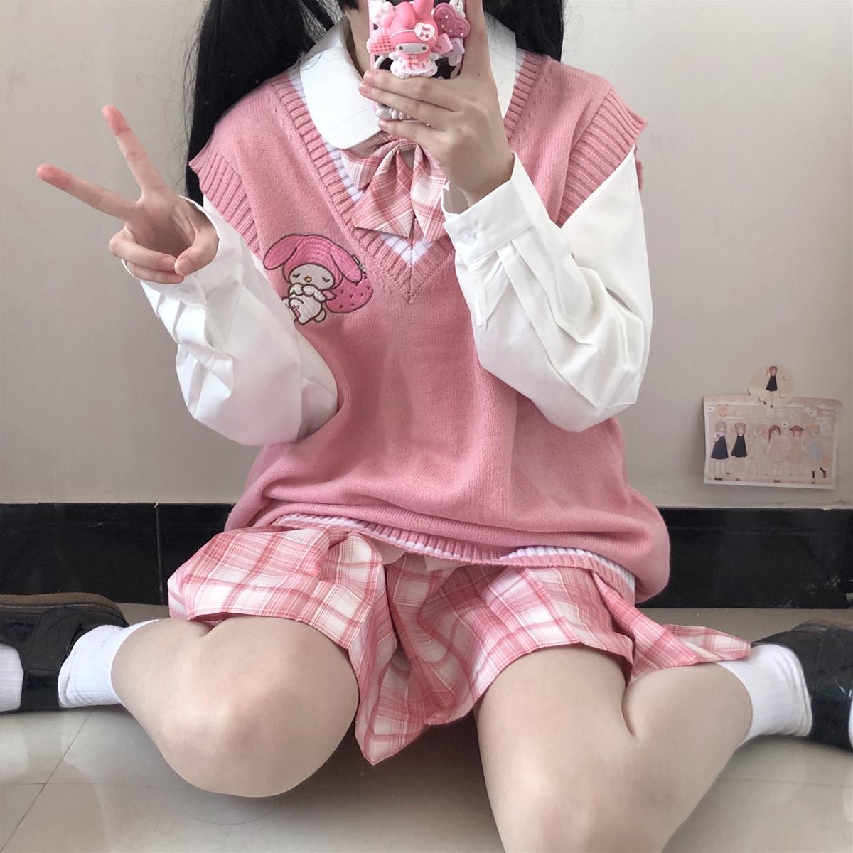 Kawaii Sweater Vest My Melody Pink