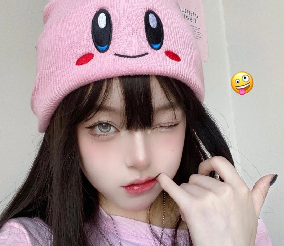 Kirby Kawaii Plush Beanie Hat