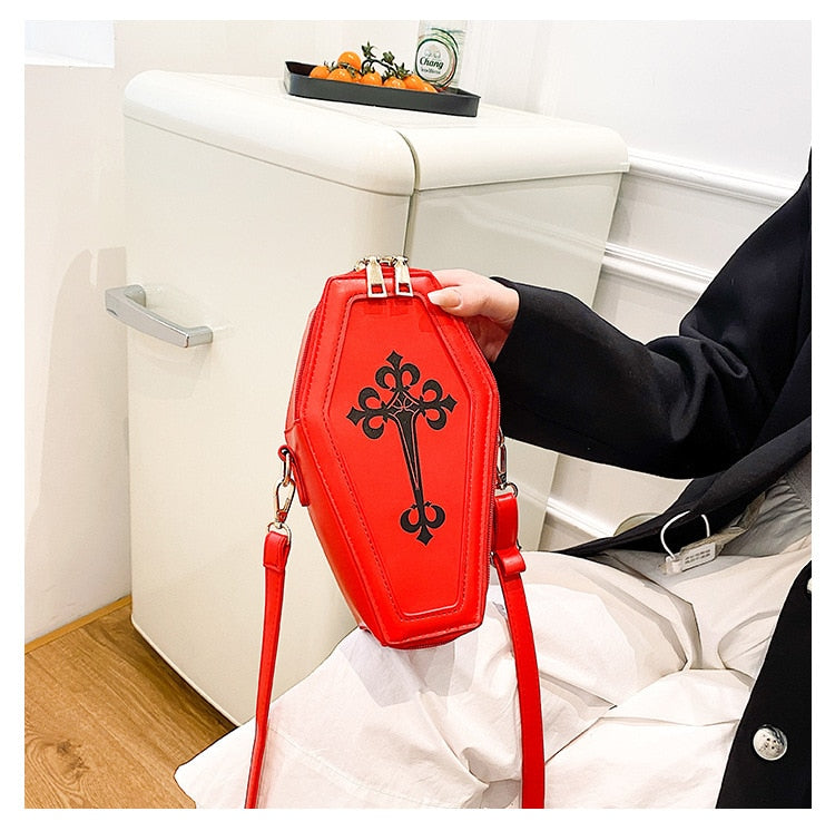 Dark Goth Coffin Shape Purse