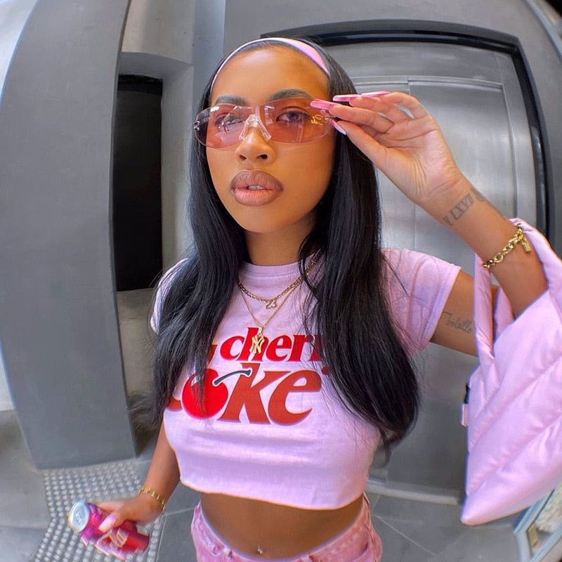 Vintage Cherry Coke Crop Top