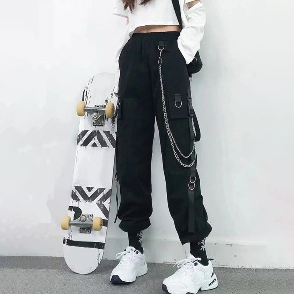 sGirl Dark Grunge Clothes cargo pants for women
