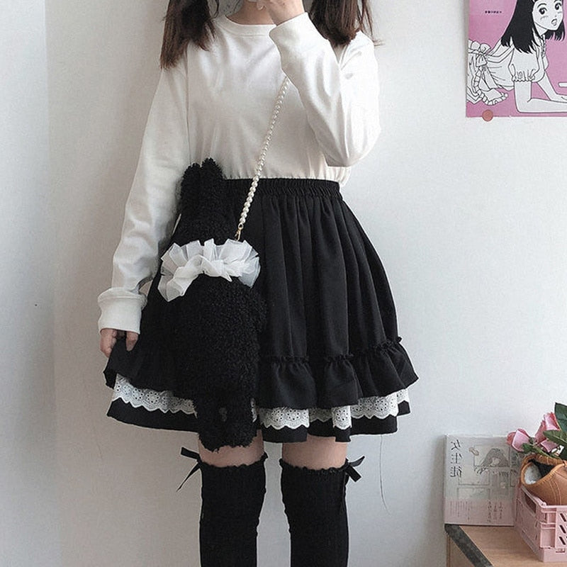 Kawaii Lolita Ruffle Skirt