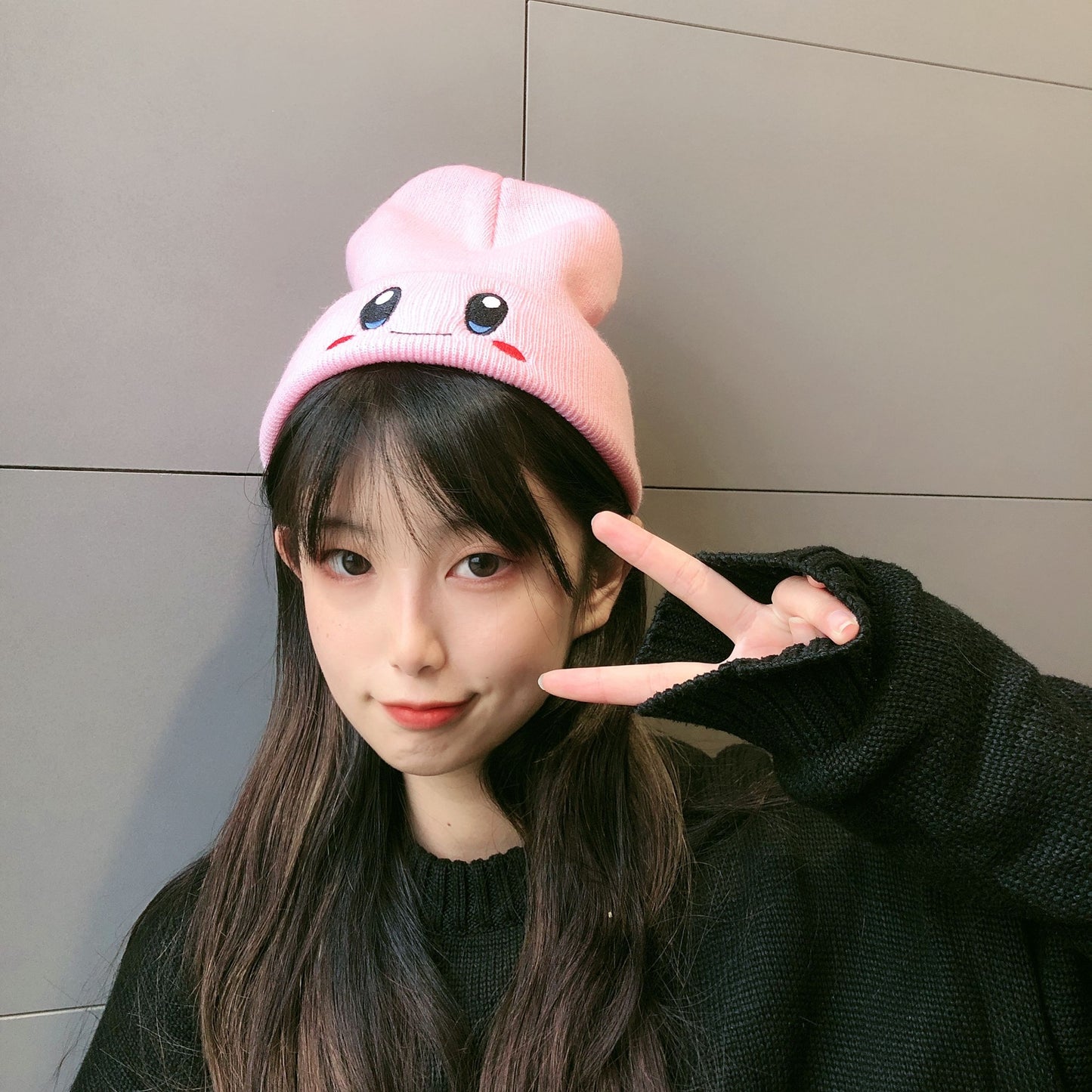 Kirby Kawaii Plush Beanie Hat
