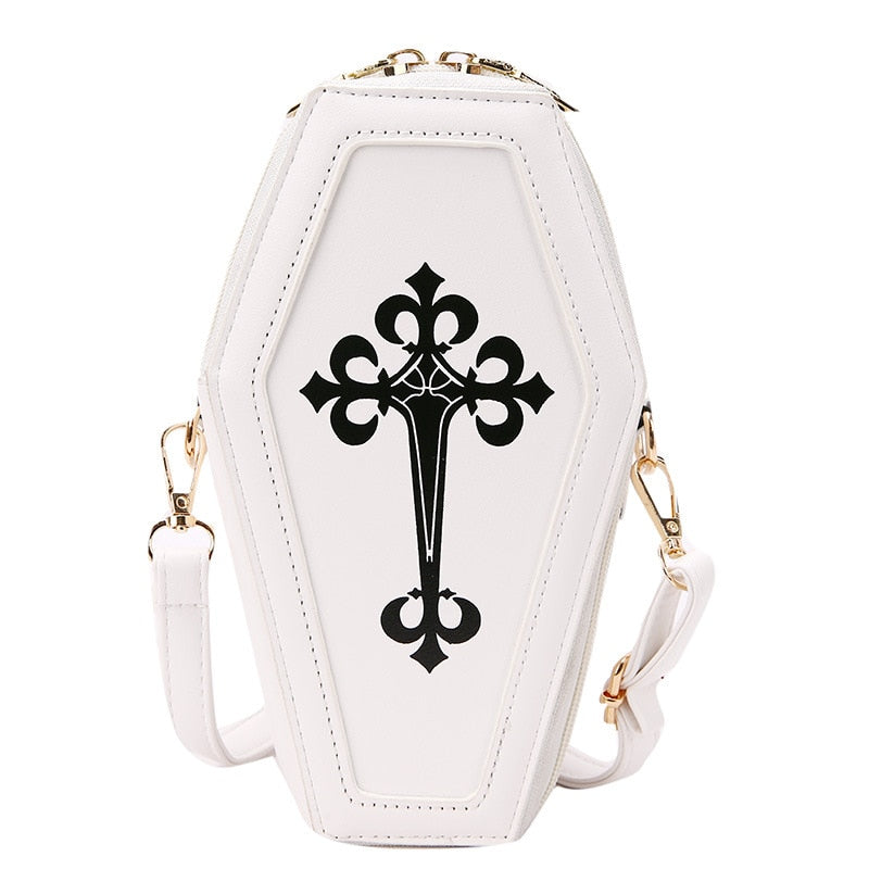 Pastel Goth Coffin Shape Purse