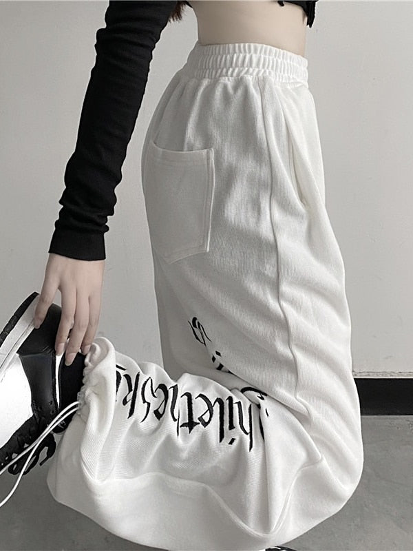 Dark Grunge Wide Leg Sweatpants
