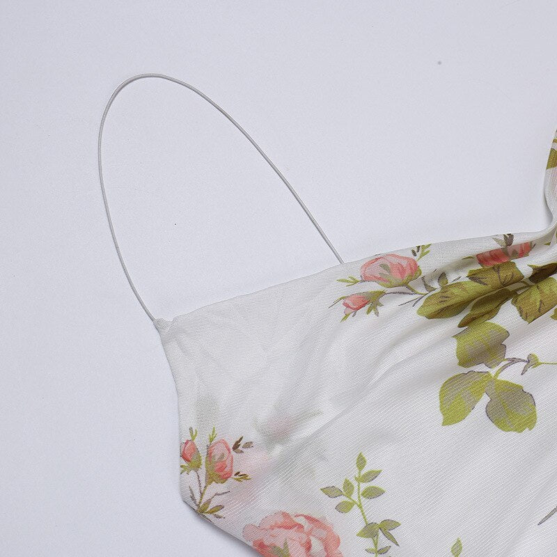 Soft Girl Aesthetic Floral Mini Sundress