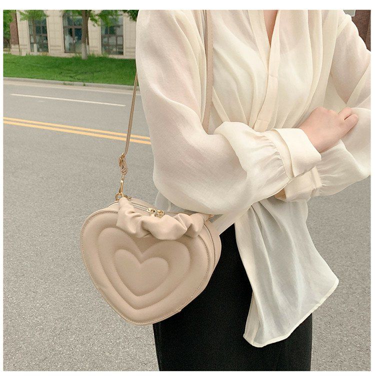 Y2K Aesthetic Retro Vintage Heart Shoulder Bag