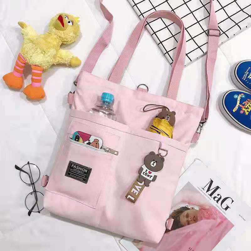 Kawaii Aesthetic Messenger Tote Bag
