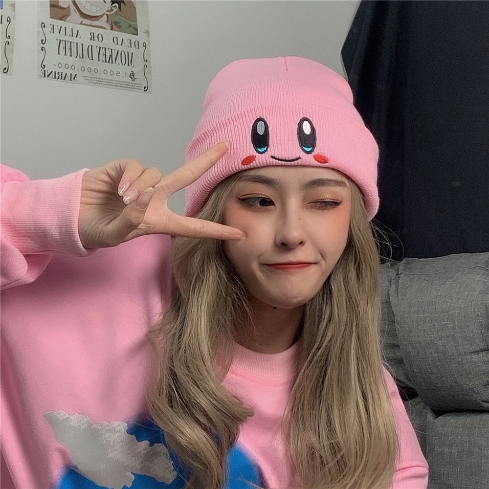 Kirby Kawaii Plush Beanie Hat