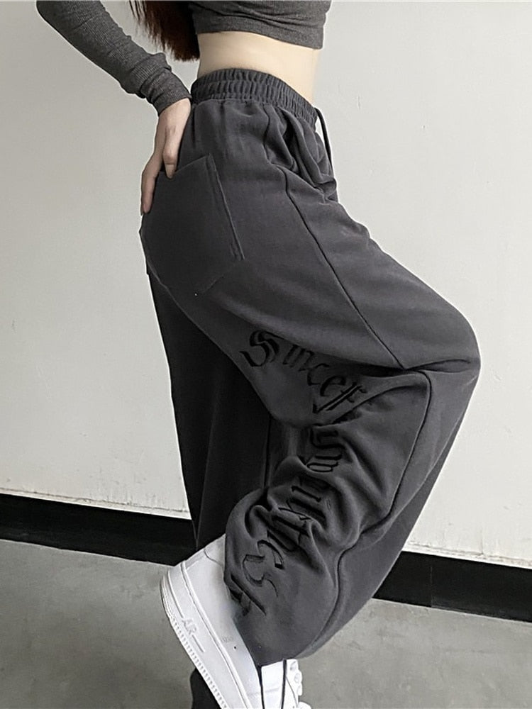 Dark Grunge Wide Leg Sweatpants