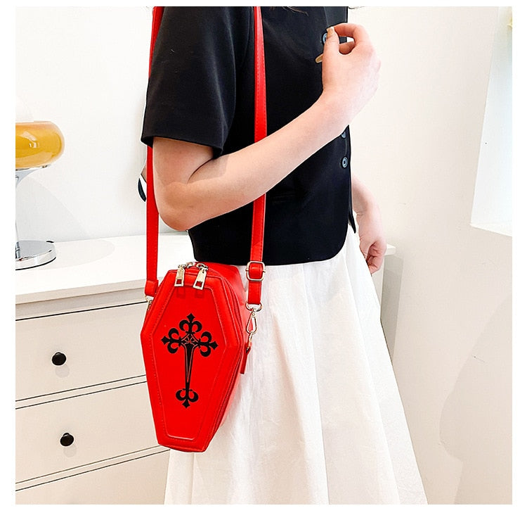 Dark Goth Coffin Shape Purse