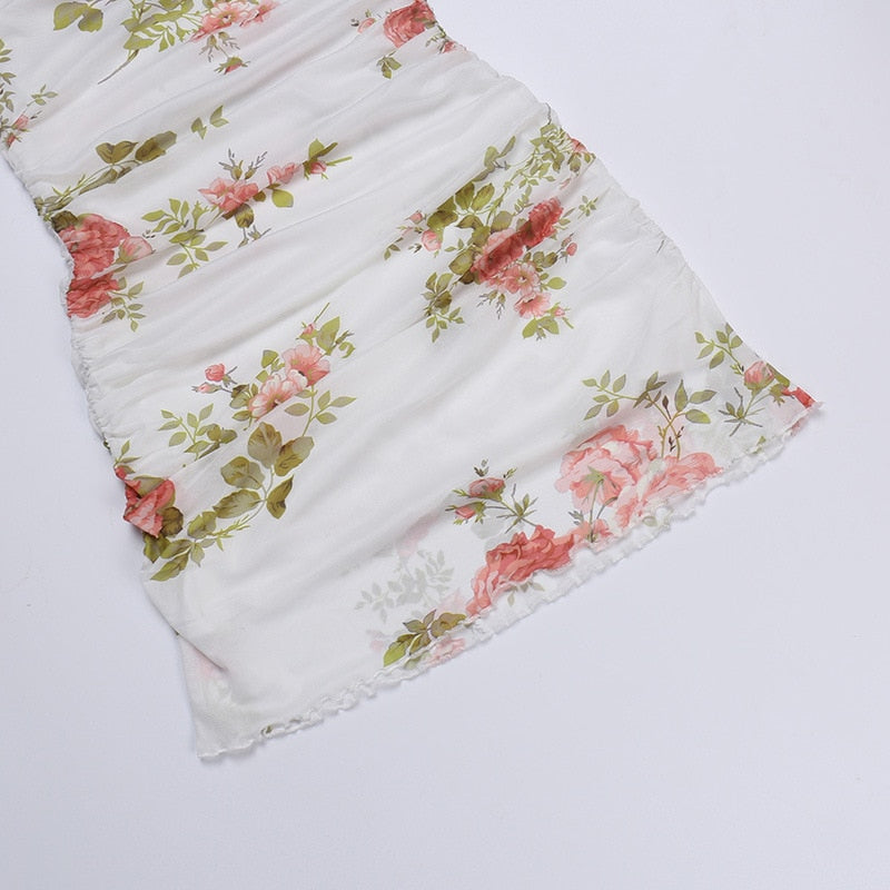 Soft Girl Aesthetic Floral Mini Sundress
