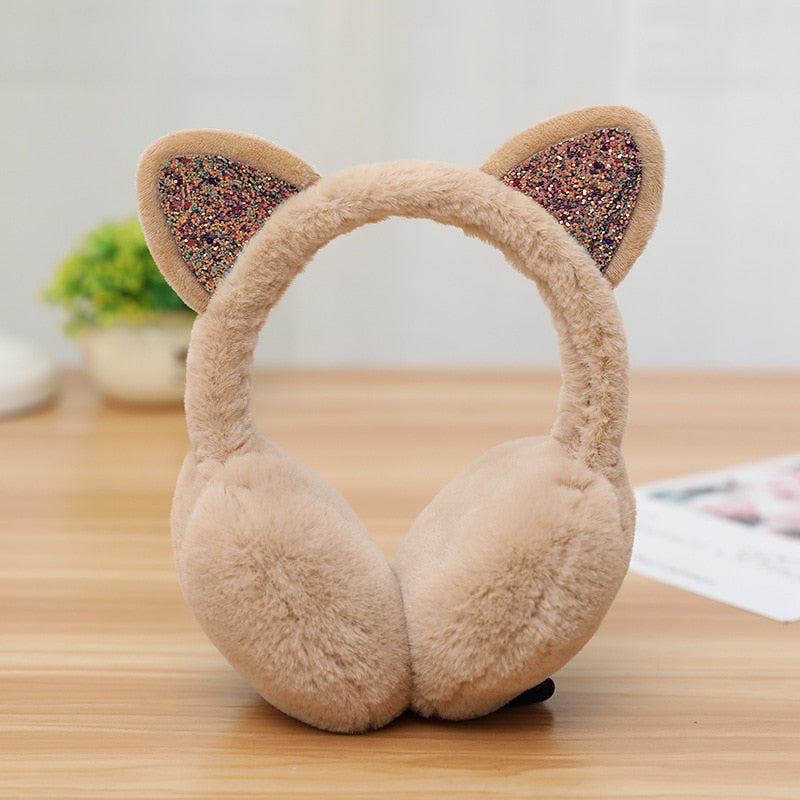 Kawaii Lovely Fur Cat Ears Earmuffs