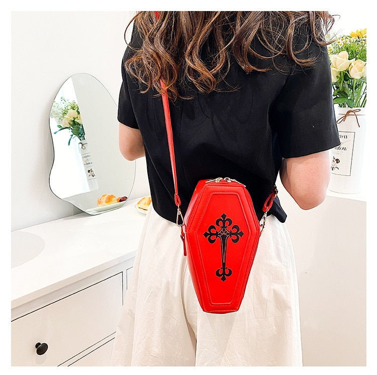 Dark Goth Coffin Shape Purse