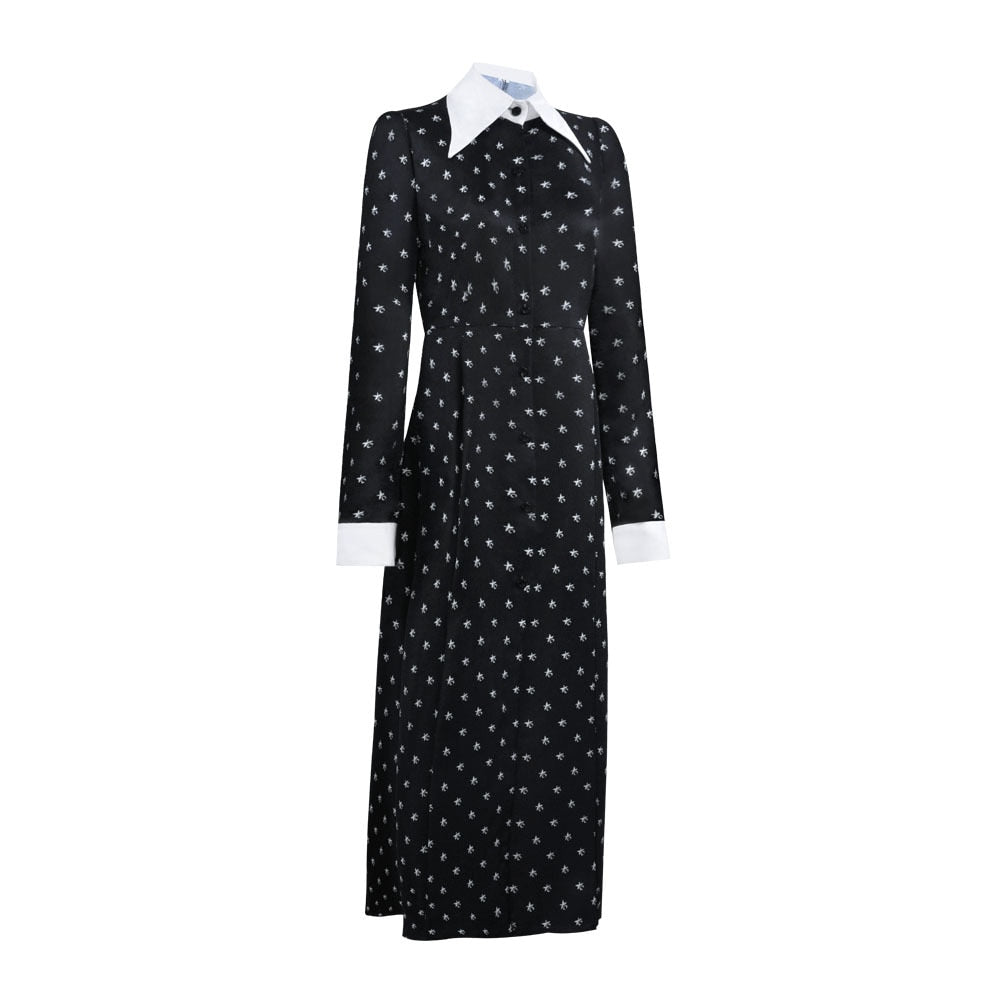 Wednesday Addams Long Dress Cosplay