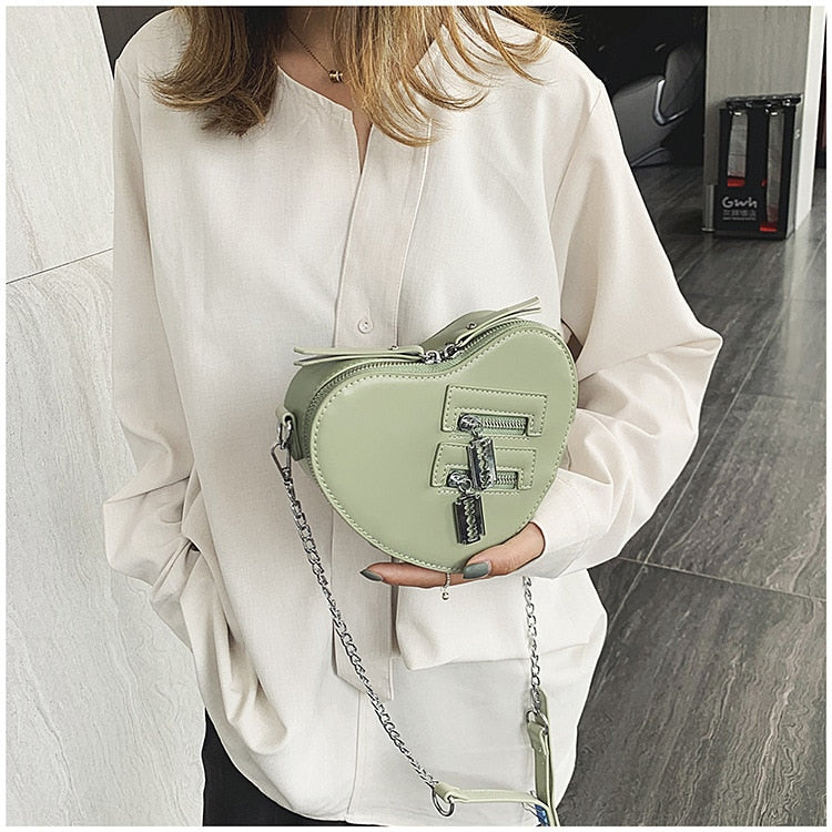 90s Grunge Heart Blade Crossbody Bag