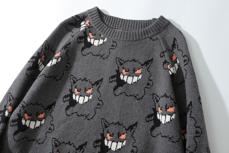 Pokemon Gengar Knitted Sweater