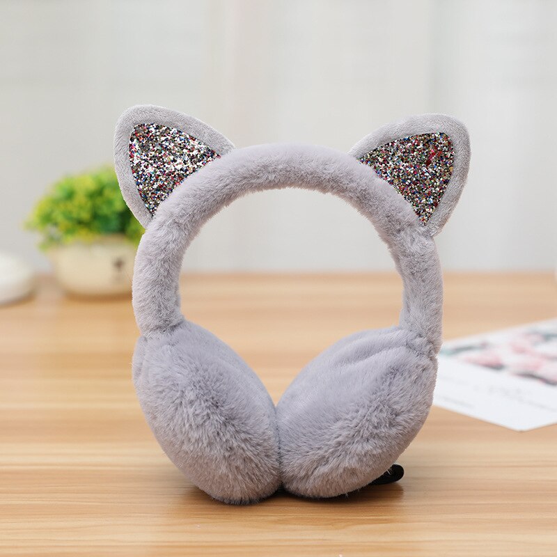 Kawaii Lovely Fur Cat Ears Earmuffs