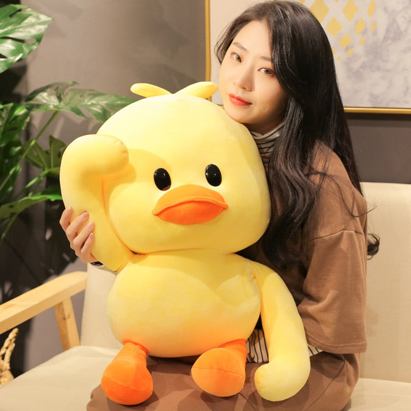 Kawaii Meme Duck Plush Cushion