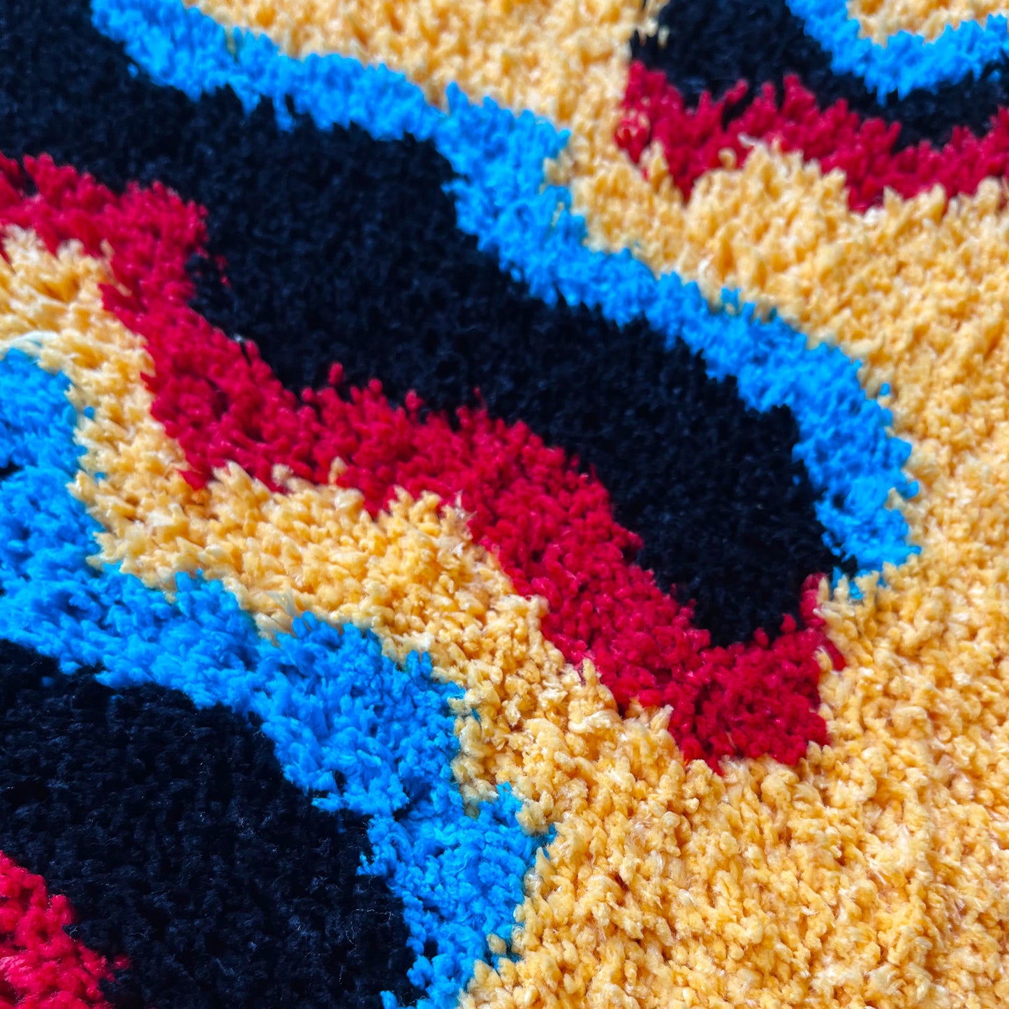 Trippy Smiley Face Rug