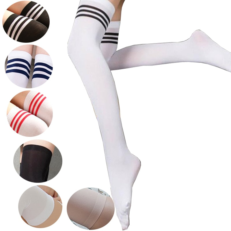 Dark Academia Thigh High Socks