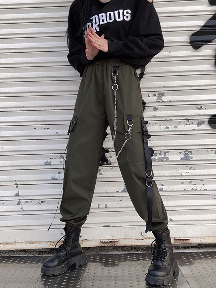 Techwear Cargo Pants Army