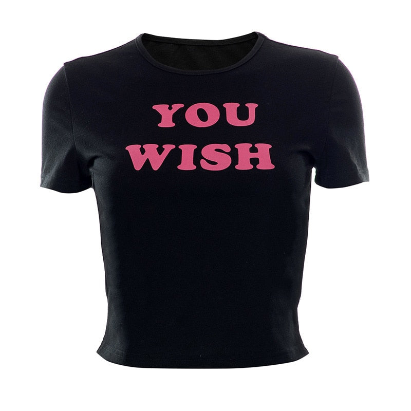 You Wish Y2K Crop Top 2000s