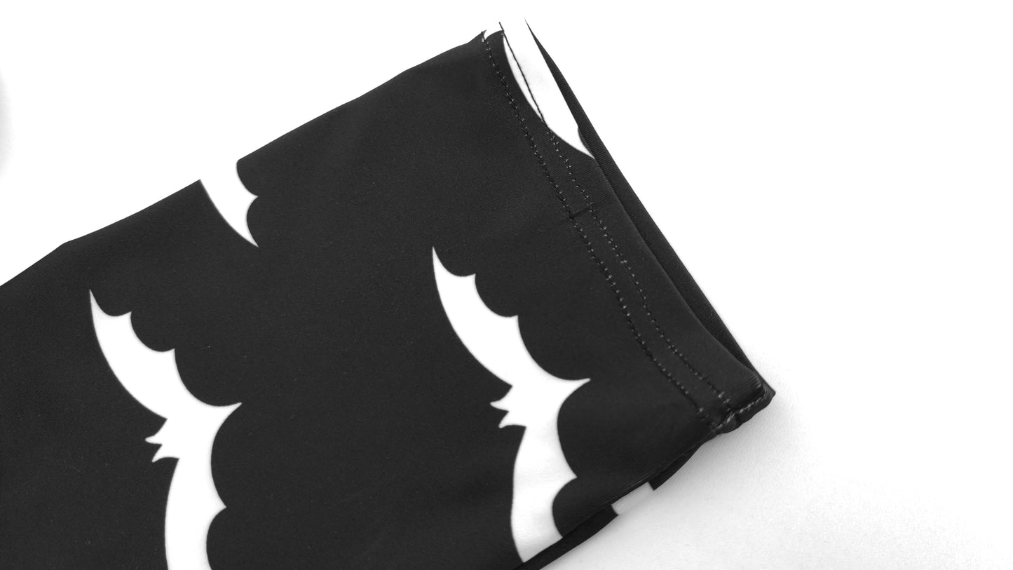 Gothic Black Bat Pattern Dress