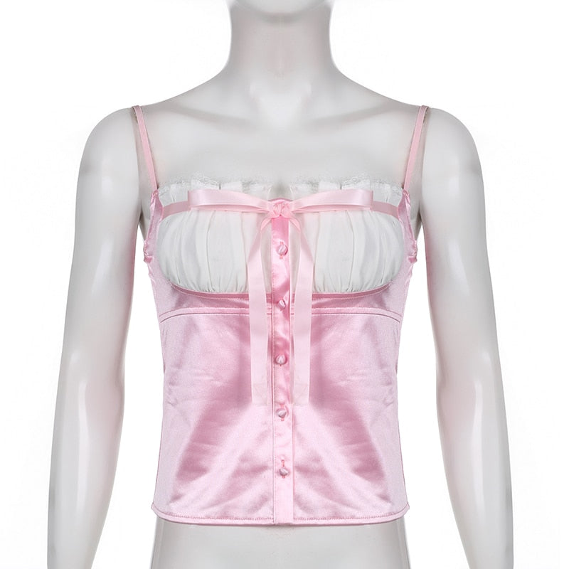 Coquette Satin Milkmaid Bustier