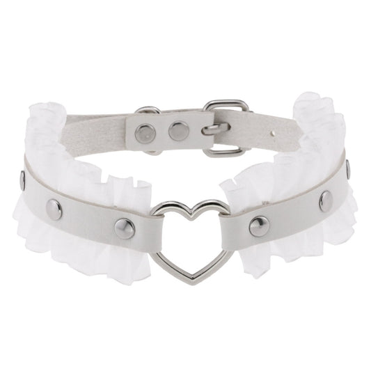 Sweet Lolita Heart White Choker