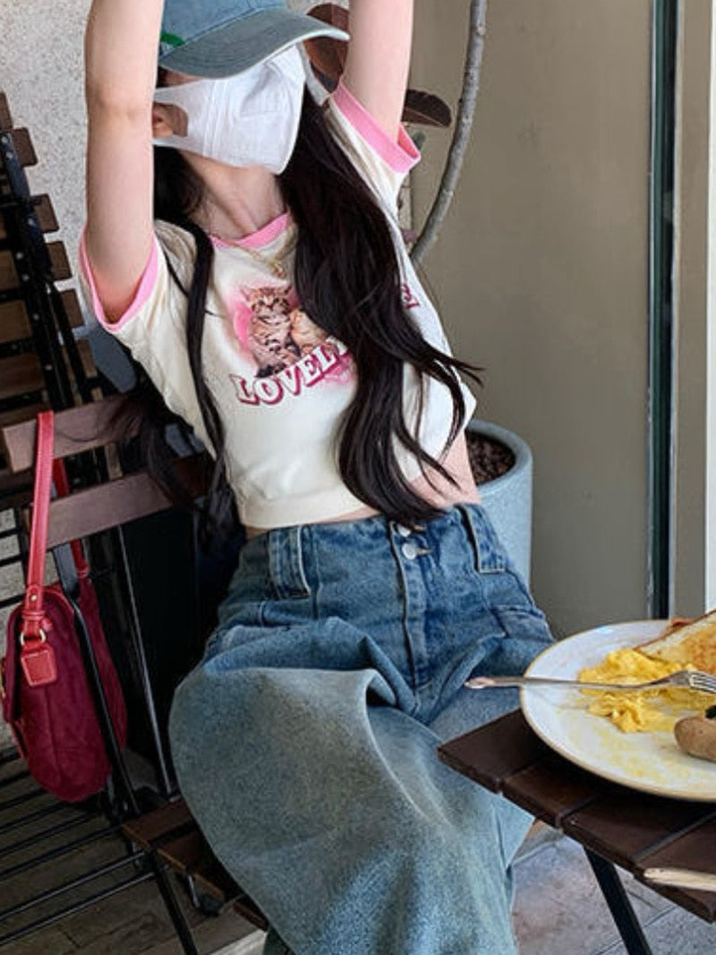 Lovely Life Kitten Crop Top