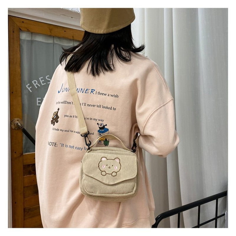 Soft Brown Mocha Kawaii Satchel bag