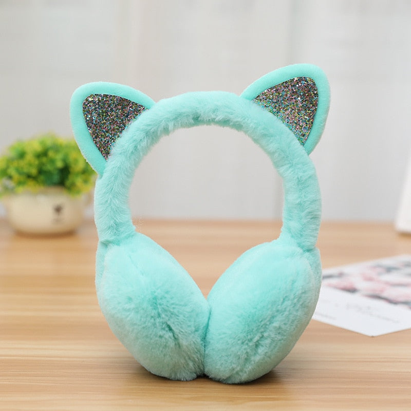 Kawaii Lovely Fur Cat Ears Earmuffs