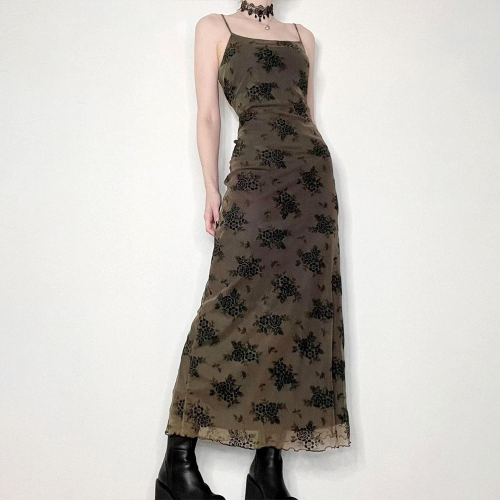 Fairy Grunge Floral Maxi Dress Aesthetics Boutique Fairy Grunge Floral Maxi Dress Aesthetics Boutique