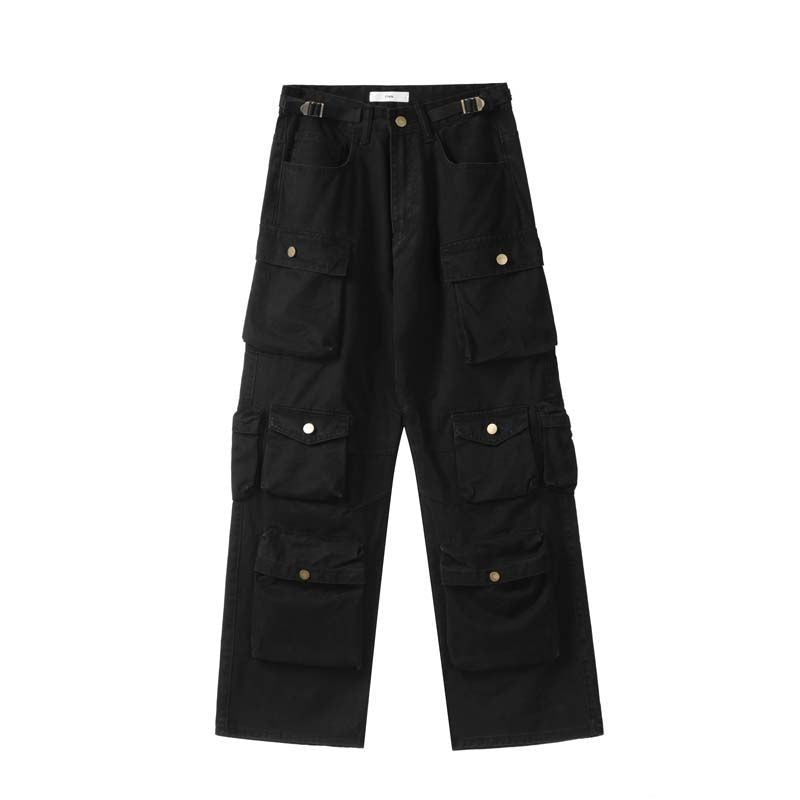 Y2K Baggy Blue Washed Cargo Pants