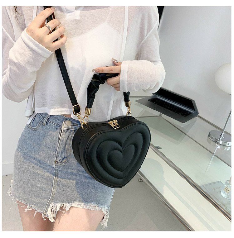 Y2K Aesthetic Retro Vintage Heart Shoulder Bag