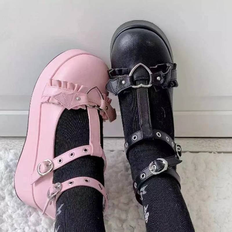 Sweet Lolita Pink Platform Mary Janes