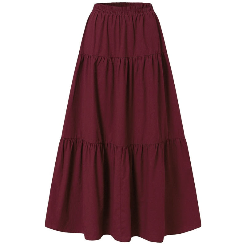 Fairycore Grunge Vintage Long Skirt