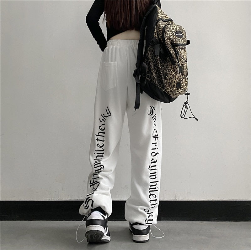 Dark Grunge Wide Leg Sweatpants