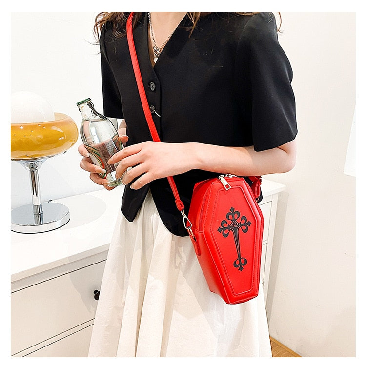 Dark Goth Coffin Shape Purse