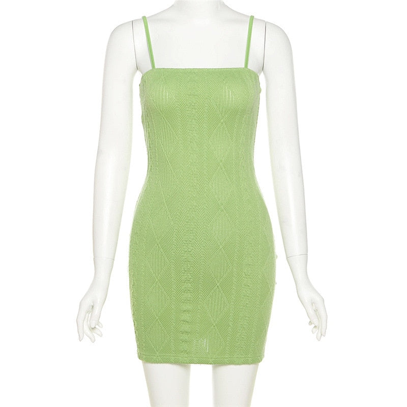 Pretty Bodycon Knitted Mini Dress