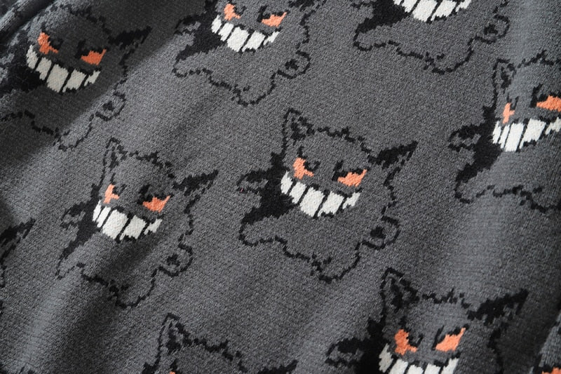 Pokemon Gengar Knitted Sweater