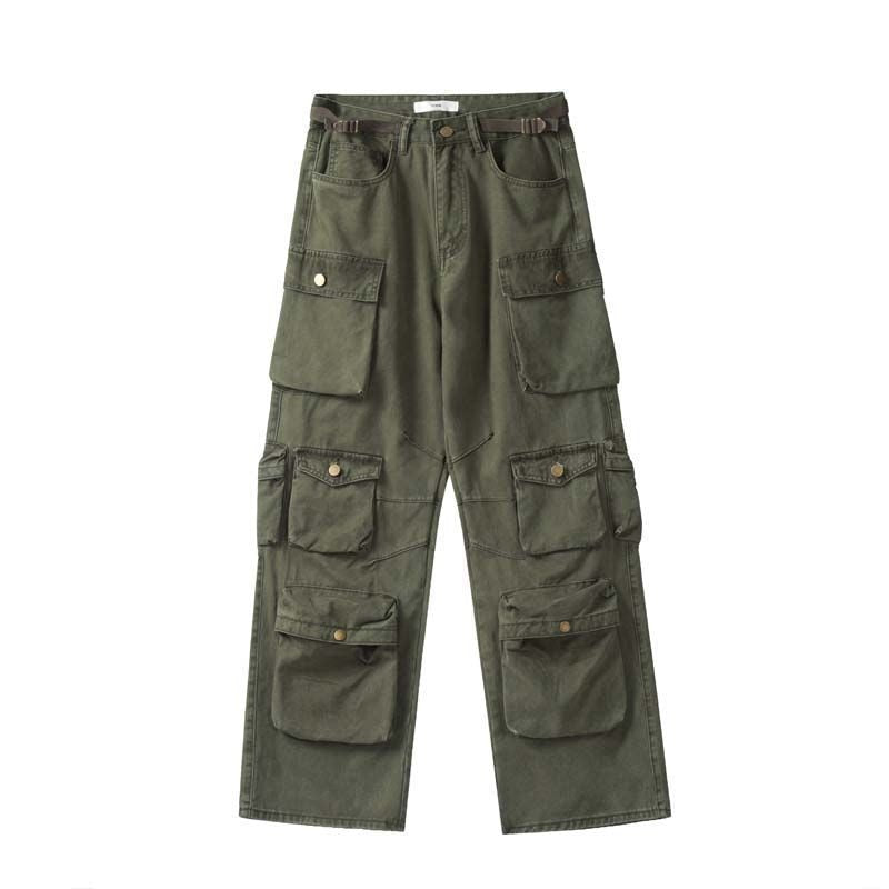 Y2K Baggy Blue Washed Cargo Pants