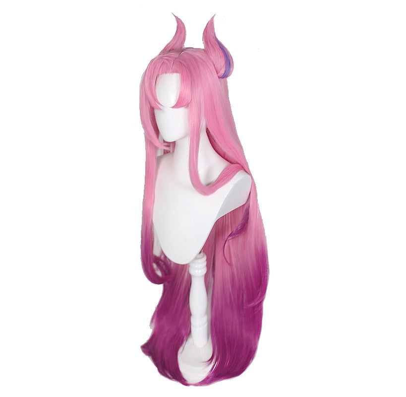 Star Guardian Kaisa Cosplay Pink Hair Wig 100cm