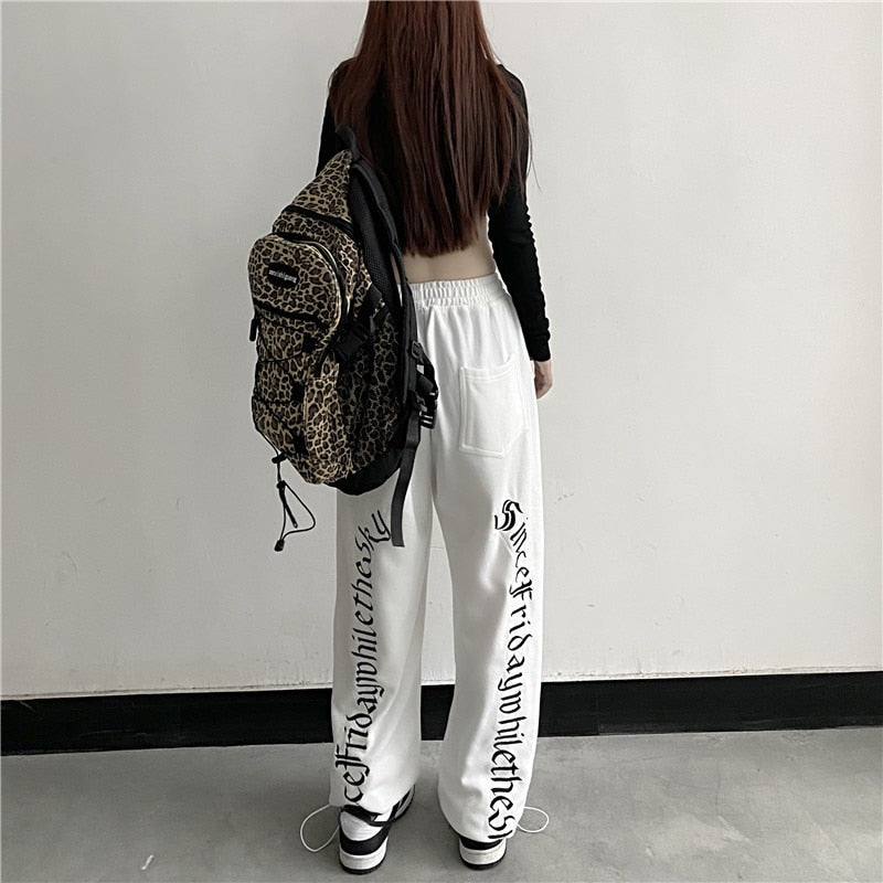 Dark Grunge Wide Leg Sweatpants