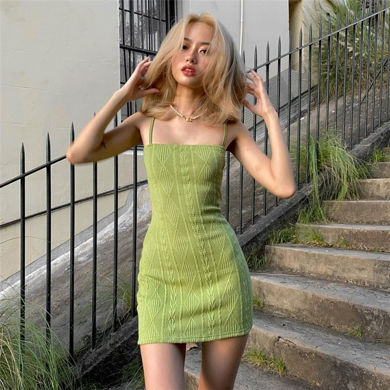 Pretty Bodycon Knitted Mini Dress