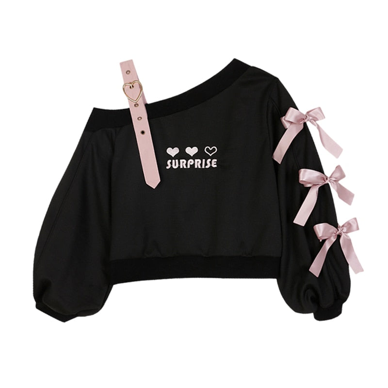 Sweet Lolita Surprise Sweatshirt Black