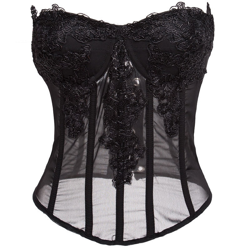 Coquette Fairycore Pink Corset Bustier Top