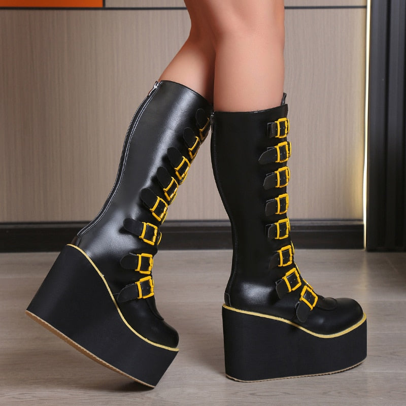 Punk Smiley Egirl Boots